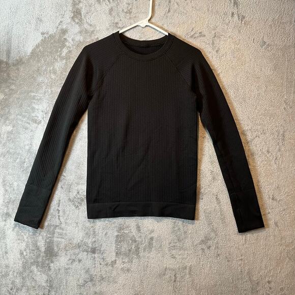 Lululemon Rest Less Pullover Texture Black Size‎ 4 - Picture 1 of 7